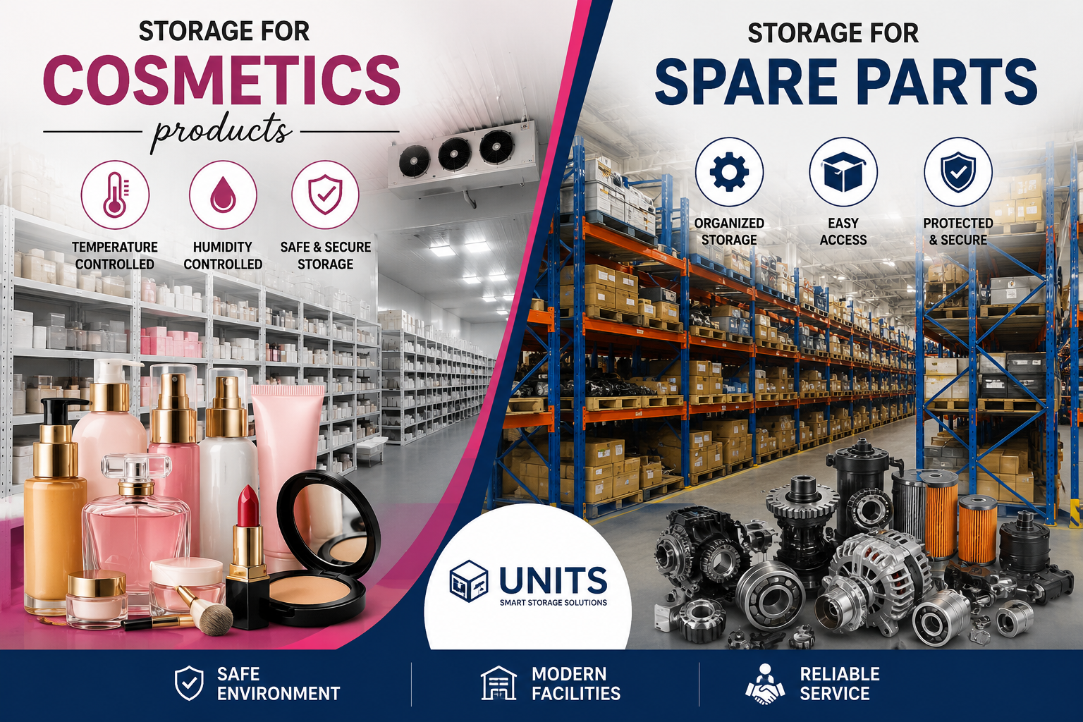 Storage for Cosmetics Products and Storage for Spare Parts: Modern Solutions for Efficient Business Operations